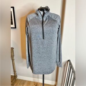 Latched Mama 1/4 Zip Performance Nursing Pullover - Grey